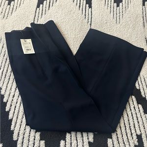 NWT Theory Navy Blue Wide Leg High Rise Pants Size 2